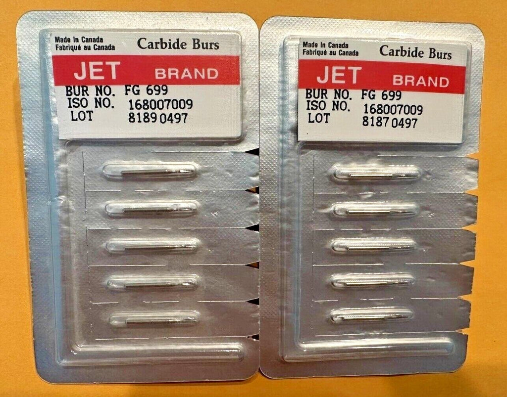 KERR JET Dental Carbide Bur  FG 699  FG 699L  FG 701   taper fissure crosscut