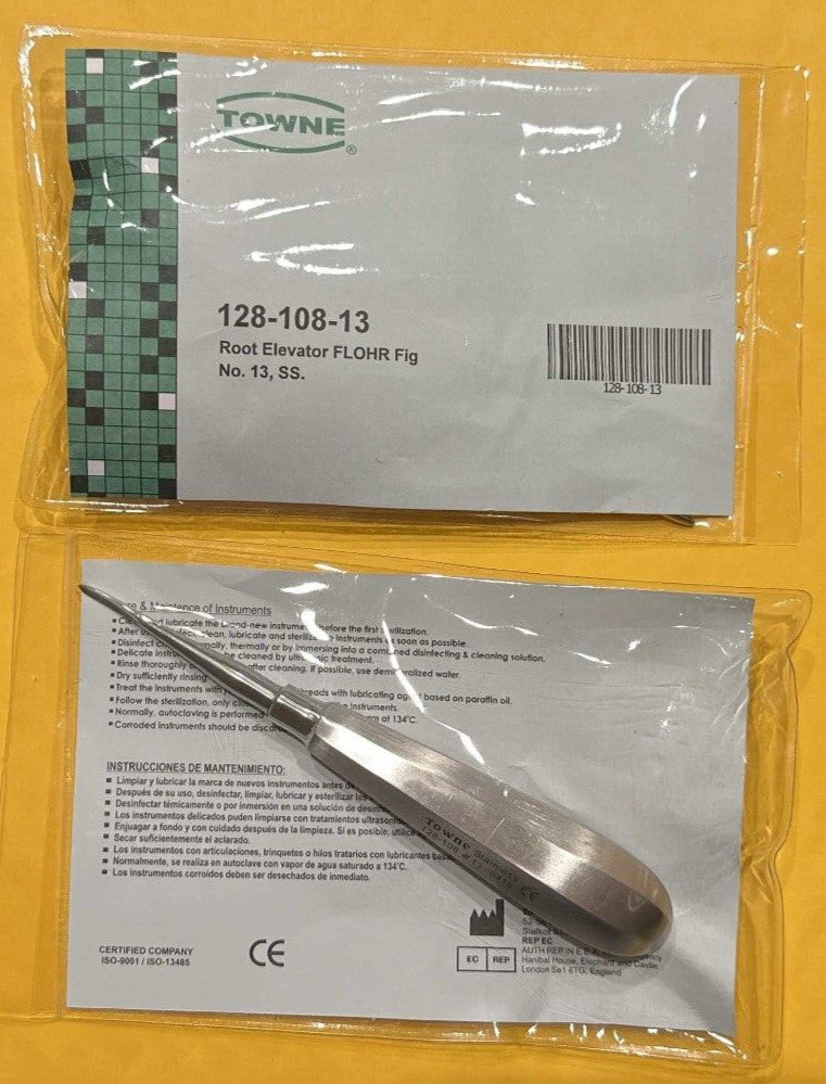 Dental Root Elevators Flohr Straight Instruments