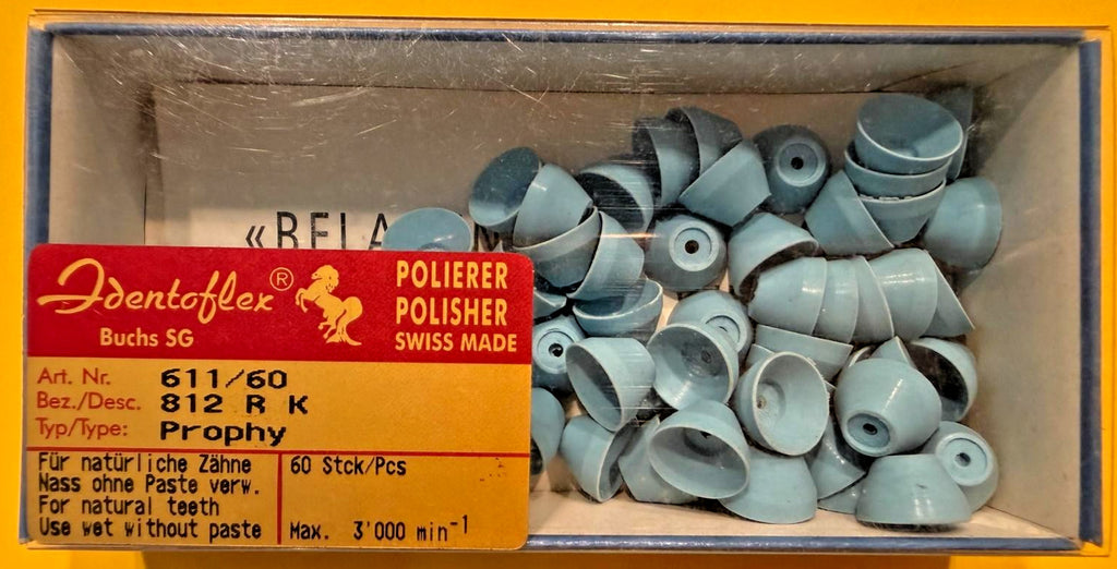 IDENTOFLEX PROPHY POLISHER MINI  CUP 60u. a KERR Company Swiss made