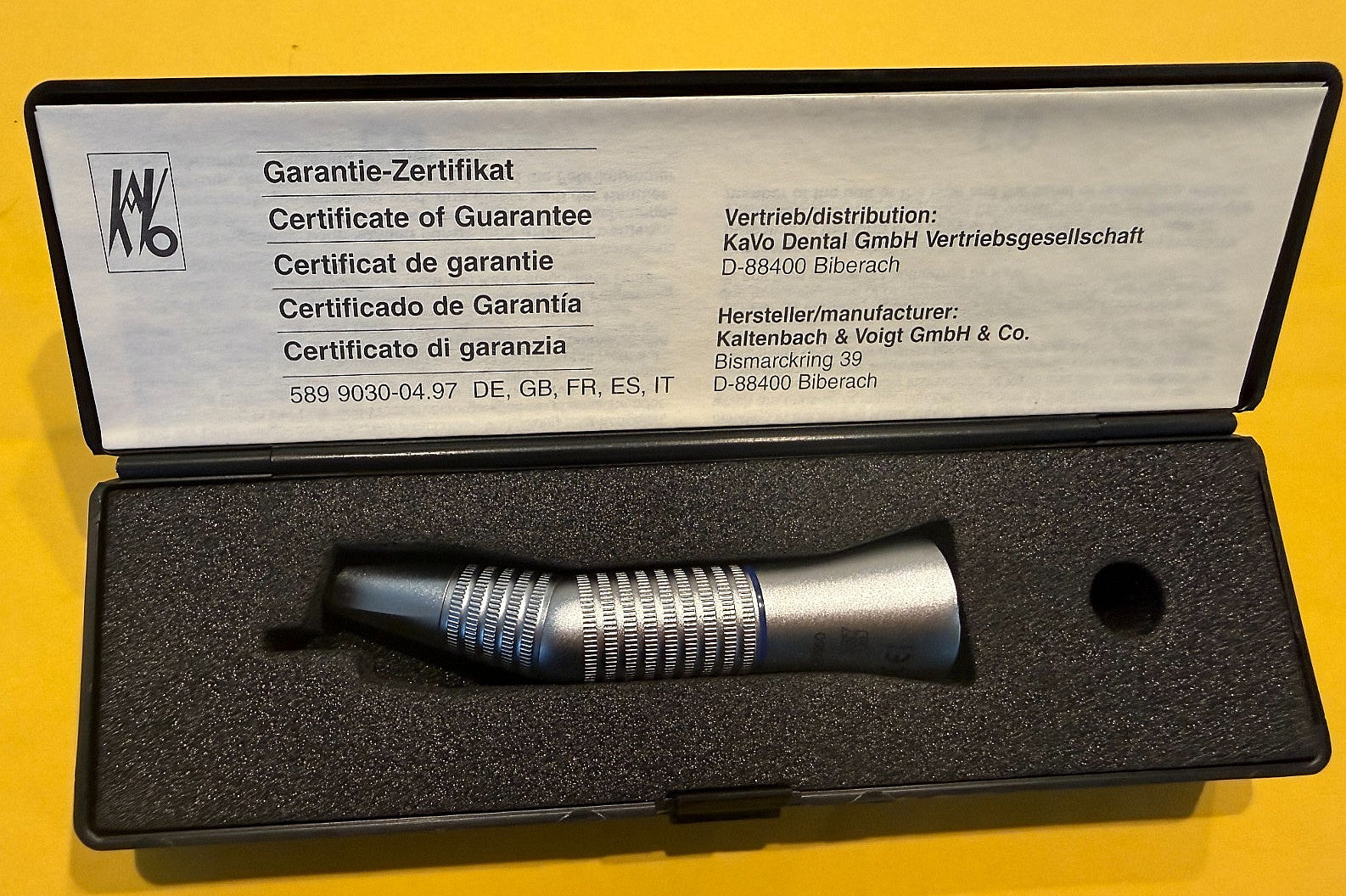 KAVO INTRAmatic contra angle shank 20 CH Attachment GERMANY ORIGINAL
