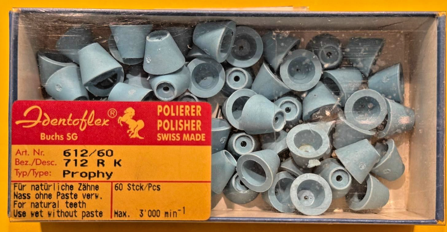 IDENTOFLEX PROPHY POLISHER CUP 60u. a KERR Company Swiss made