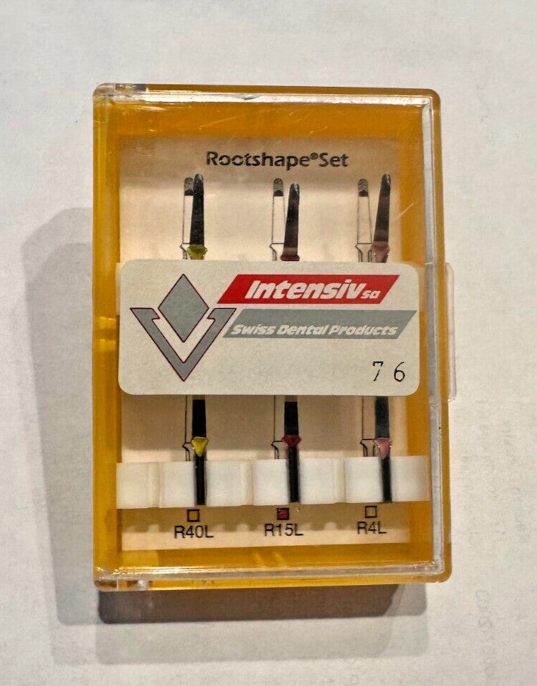 ROOTSHAPE SET 6/box.  Oscillating diamond-coated files.  INTENSIV