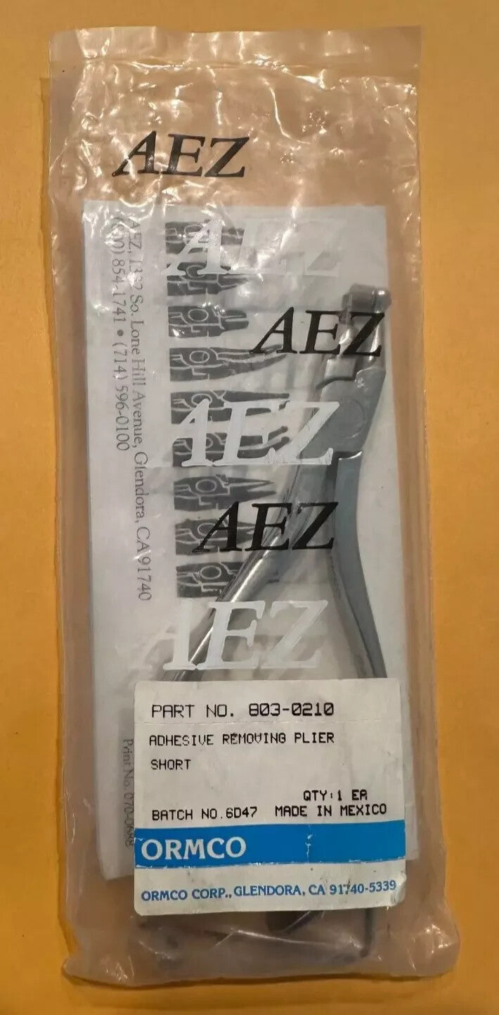 ORMCO PLIER 803-0210 Adhesive Removing Pliers SHORT