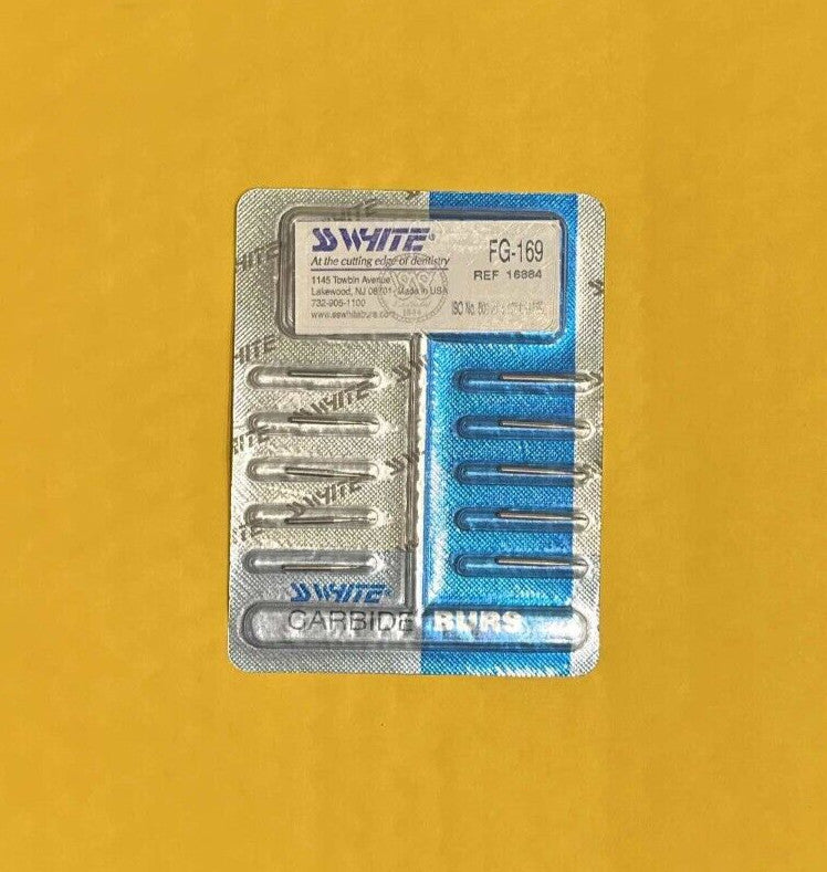 SS White Dental Carbide Burs -FG  703, FG 169, 170L, 171L, 1170