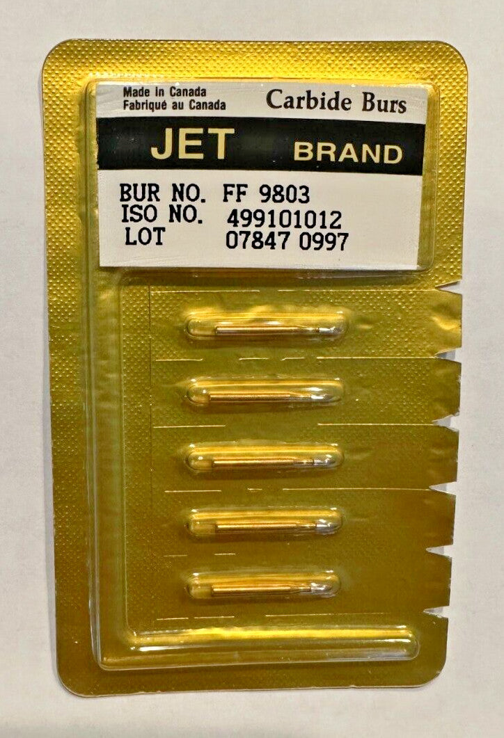 JET KERR BULLET TRIMMING & FINISHING CARBIDE BURS 30 BLADES FF 9803