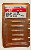 KERR JET Dental Surgical Carbide Bur FGOS 34 Inverted Cone.  5pk. Made in Canada