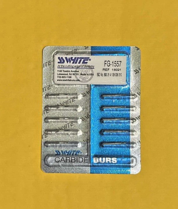 SS White Dental Burs FG 1556, 1557, 1558, 57L, 556L, 558L