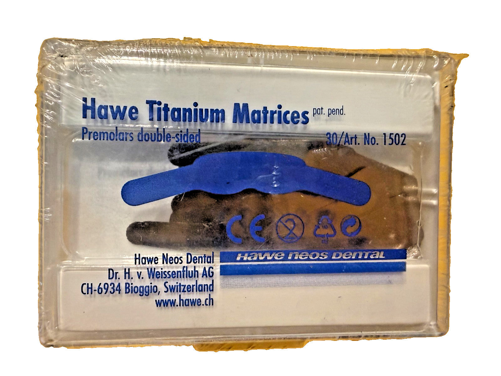 Hawe Dental Titanium Matrices Premolars double sided  30/box a KERR Company