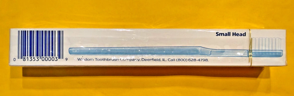 12 x WISDOM Toothbrush STRAIGHT ADULT SMALL  Pack of 12 units. UK made