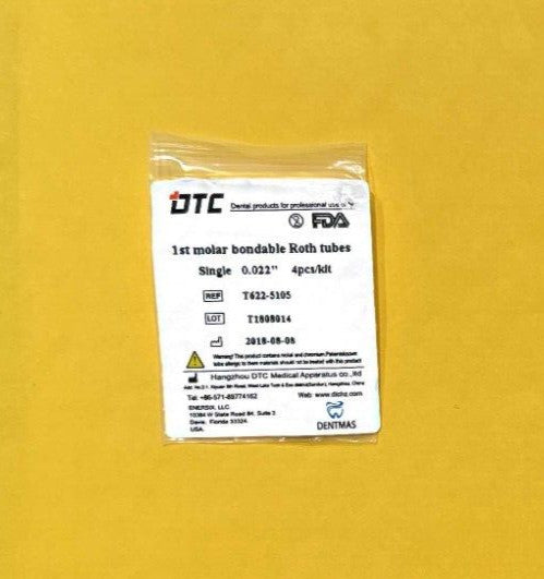 FDA 1st molar non-conv.  Roth bond. buccal tube upper single/lower single 40unit