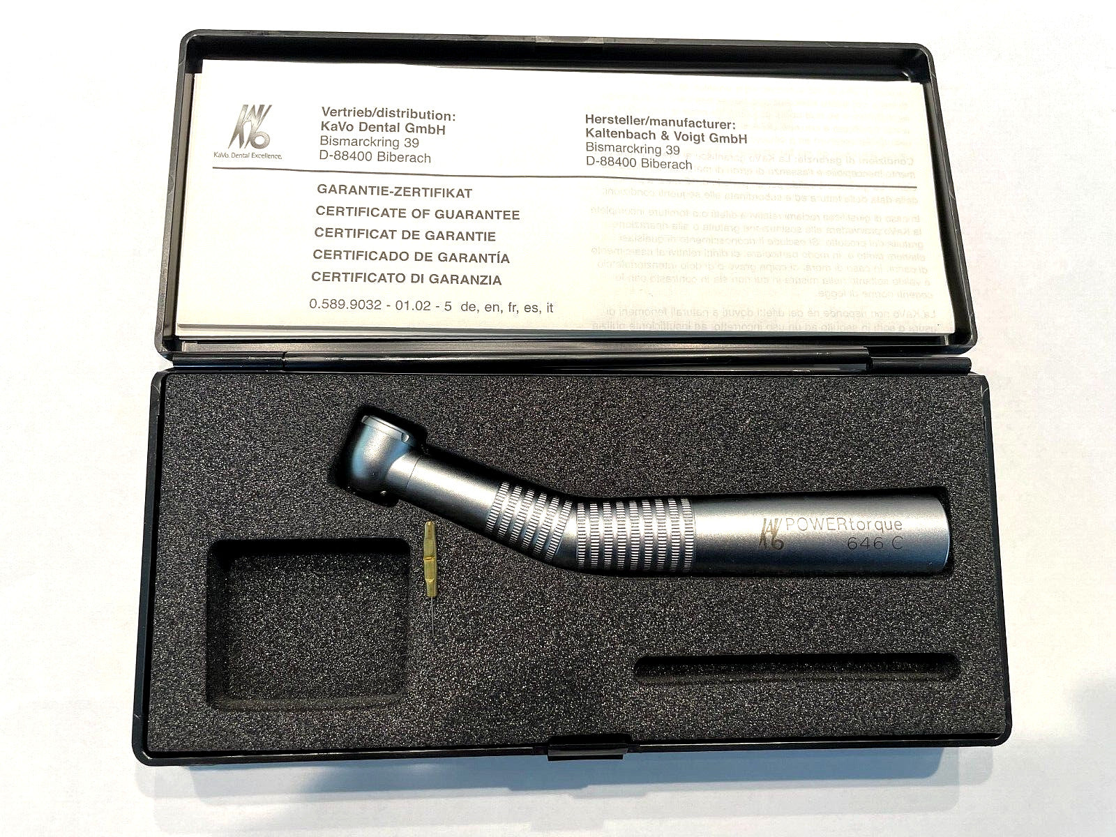 Dental Handpiece/ KAVO POWER TORQUE 646 C PUSH BUTTON NON OPTIC