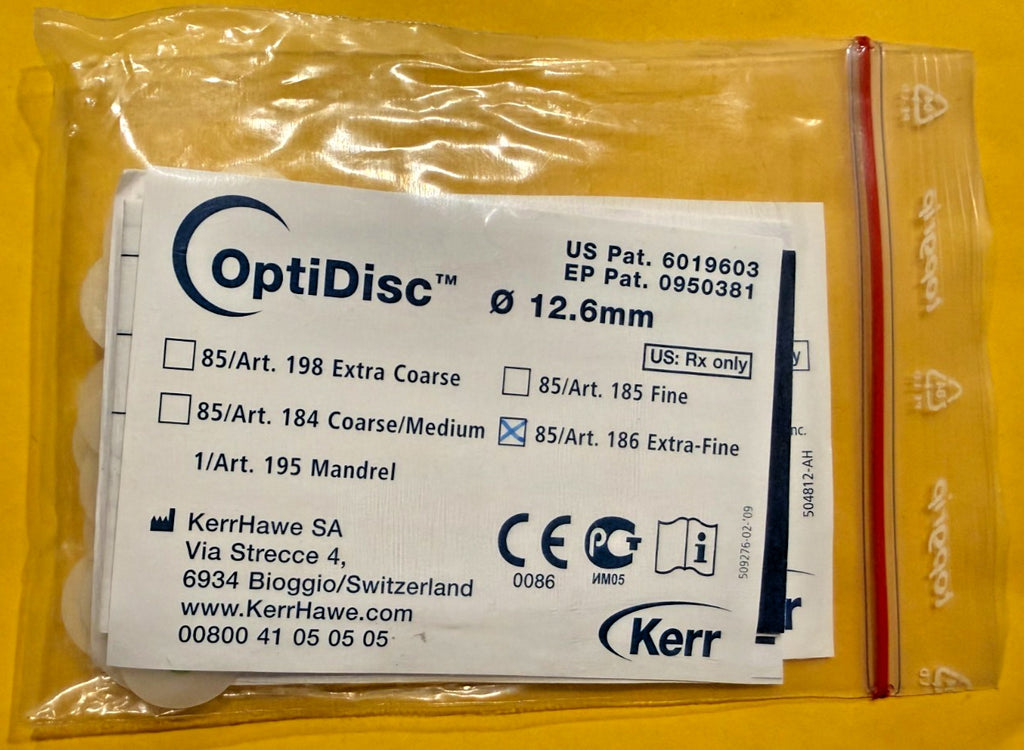 Kerr OptiDisc 186 Polishing Discs 12.6mm EXTRA FINE Refill 85/pk