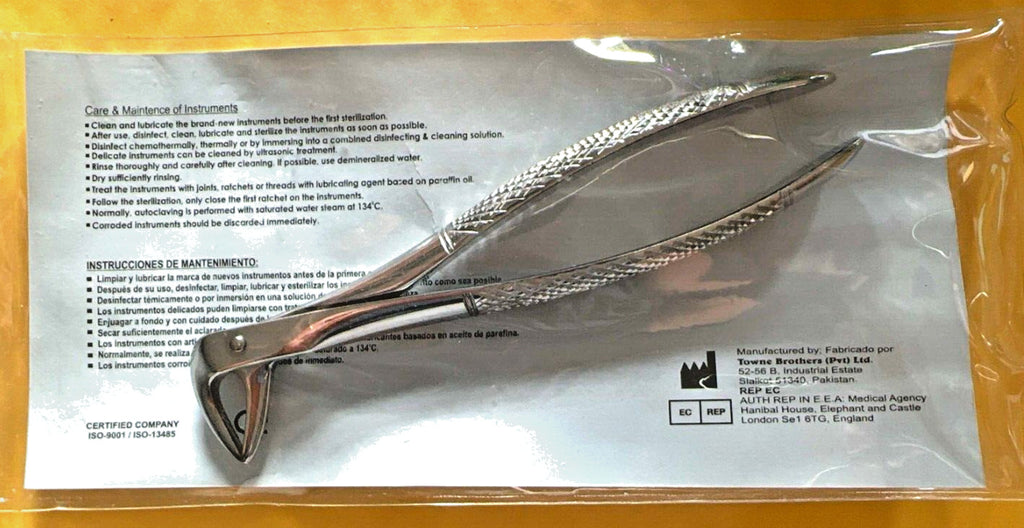 Dental Extracting Forceps Oral Surgery # 2, 7, 18, 51A, 73, 74N
