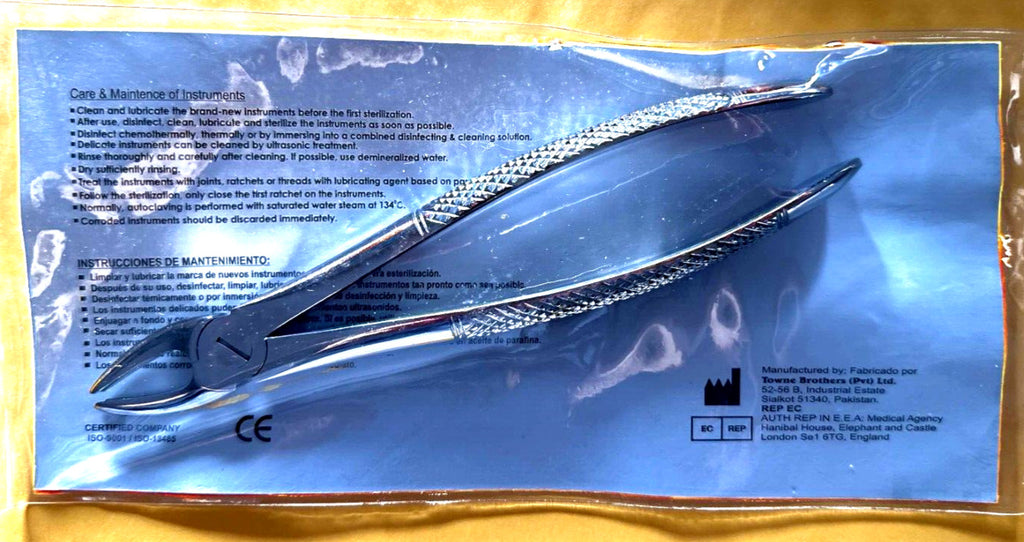 Dental Extracting Forceps Oral Surgery # 2, 7, 18, 51A, 73, 74N
