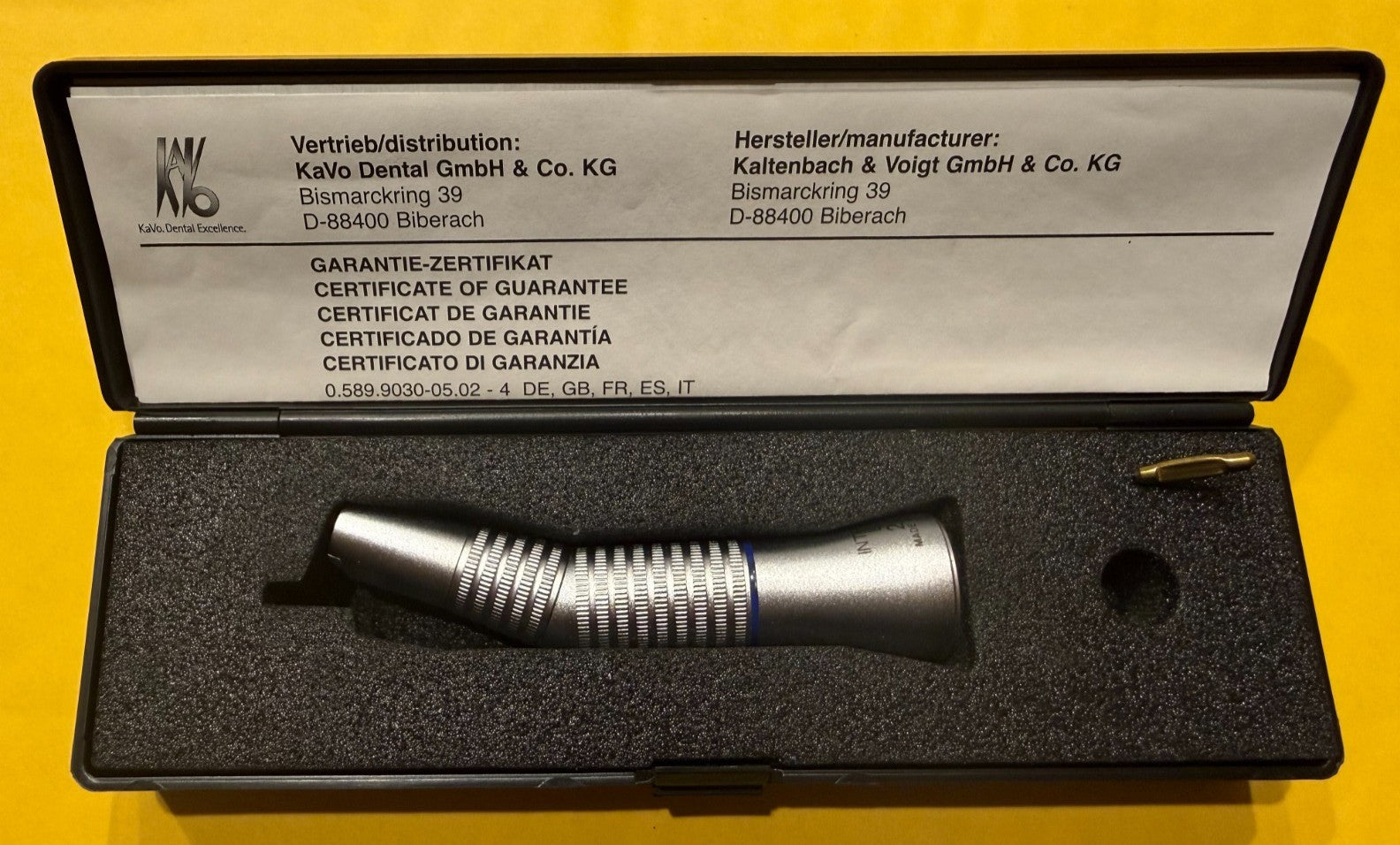 KAVO 20LH Contra Angle shank 1:1 rod ligth. Germany