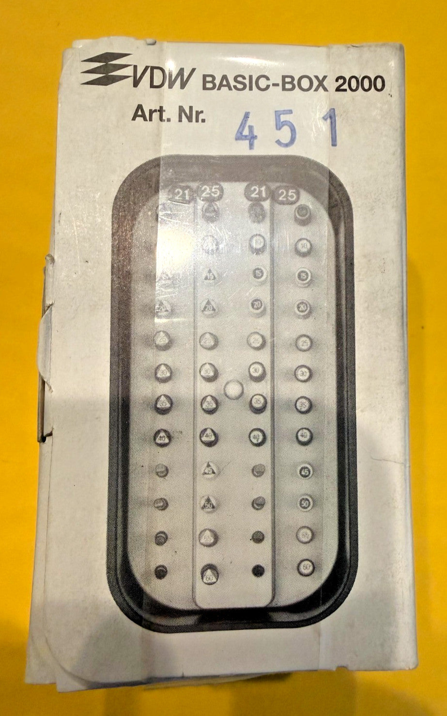 Dental Endo Organizer 48 Holes  VDW BASIC-BOX 2000.  Germany