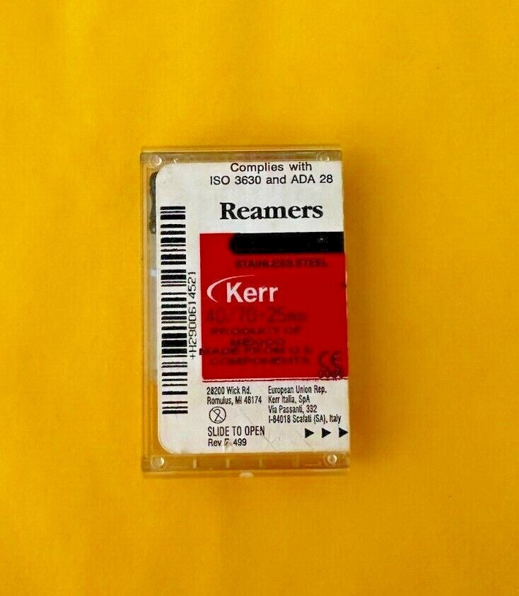 10 boxes Kerr SybronEndo Standard Reamers Files Stainless Steel 40/70  6/Bx