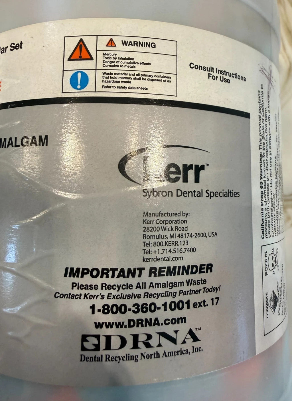 KERR ALLOY dental amalgam capsules 1 spill 400mg. OPEN BOX.  CONTOUR similar.