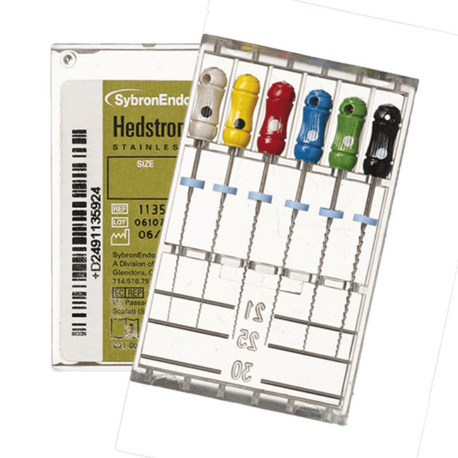 10 boxes SybronEndo KERR Hedstrom Files Stainless Steel  6/Box
