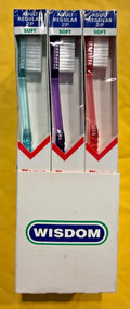 12 x WISDOM Toothbrush PLAQUE CONTROL 2P  Pack of 12 units. UK made
