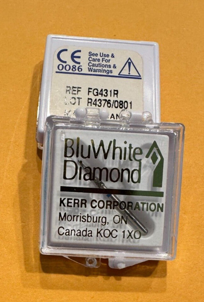 Kerr Dental BluWhite FG825R. Precision Cut Dental Diamonds WHEEL.  2 units