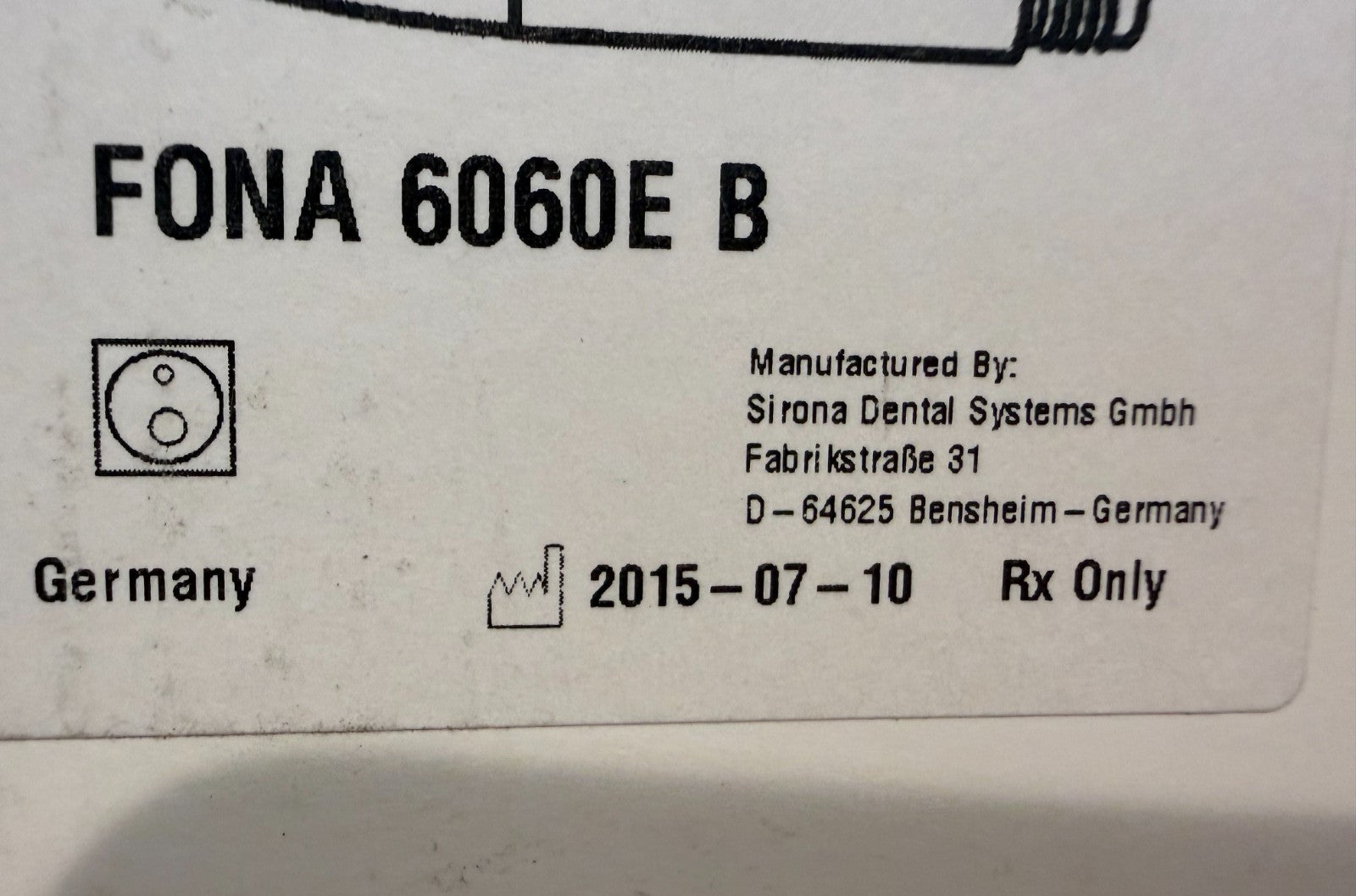 SIRONA FONA 6060E B  Dental High Speed instrument 4 hole Midwest Germany