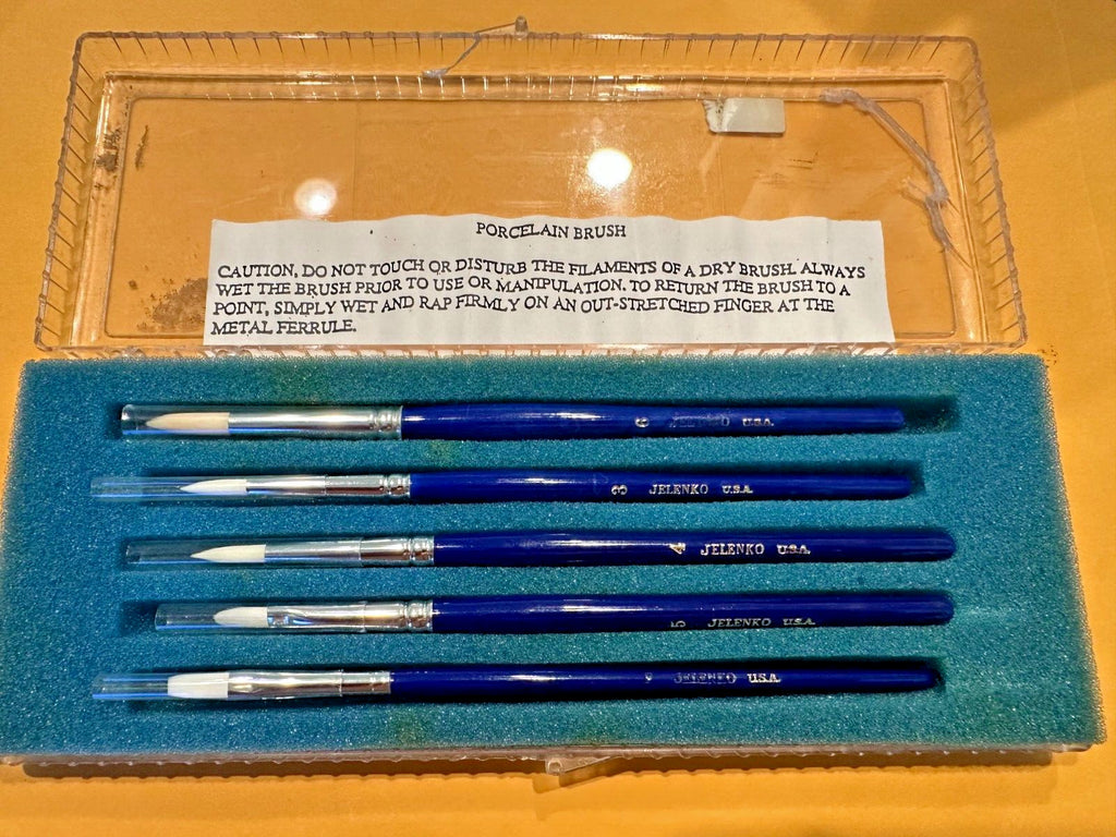 JELENKO Porcelain Brush 5/set. Made In USA