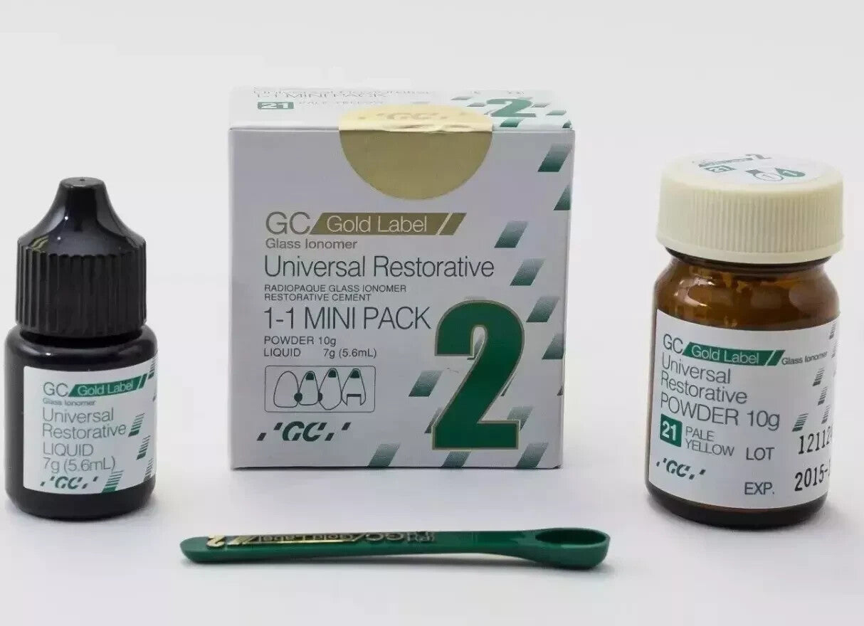 GC Gold Label 2 Universal Restorative Glass Ionomer Cement Mini pk Exp 06/2026