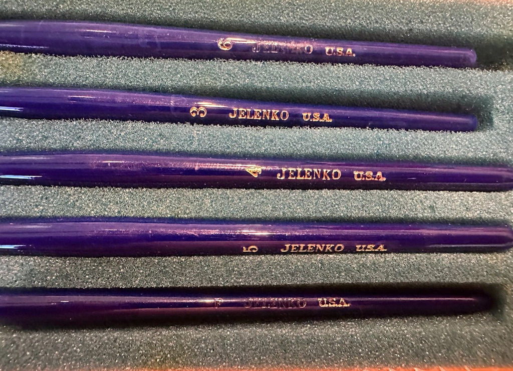 JELENKO Porcelain Brush 5/set. Made In USA