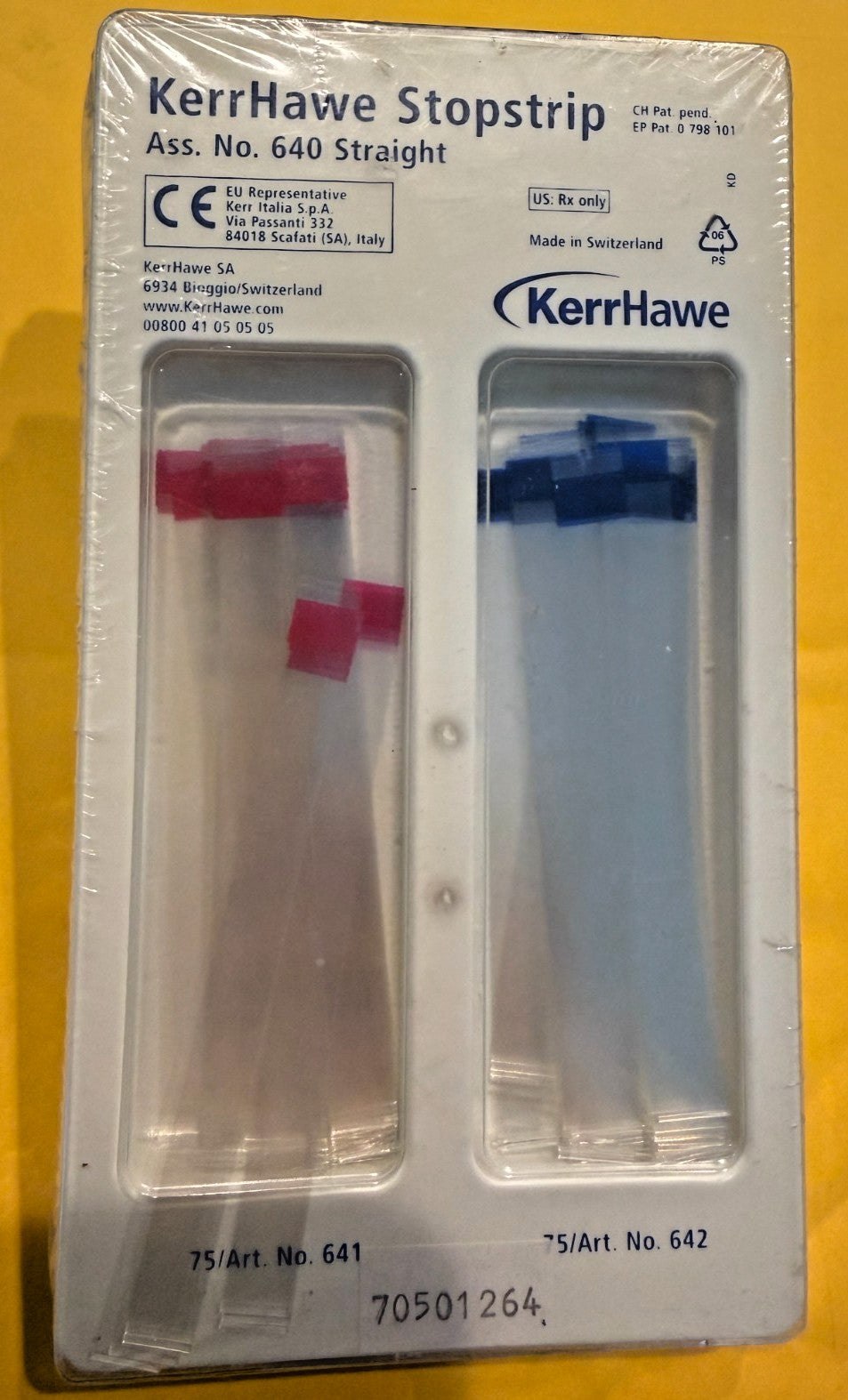 KERR HAWE STOPSTRIP assorted Straight 150 units  # 640